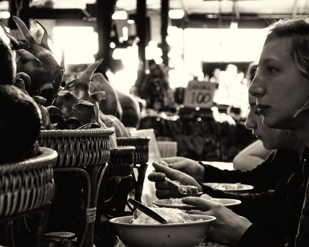 Chiang Mai, Thailand: Breakfast at my favorite fruit stand.