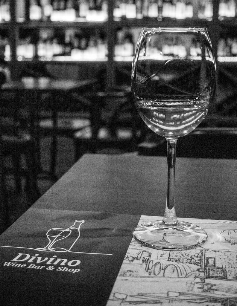 Tbilisi, Georgia: Wine Glass at Divino