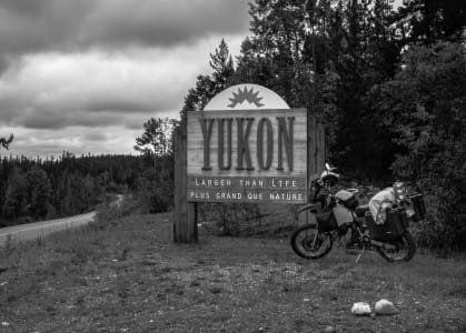Arriving in the Yukon, Canada