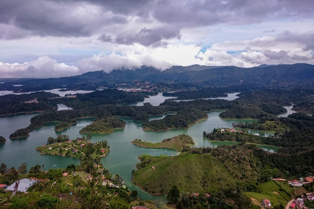 The view from Piedra del Peñol, Colombia